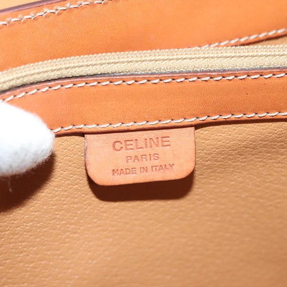 Celine Vintage Convertible Top Handle Bag Macadam Coated Canvas, BROWN, CANVAS, Handbag