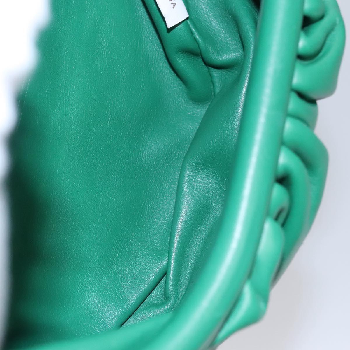 Bottega Veneta The Chain Pouch Leather, GREEN, LEATHER, Clutche & pouche
