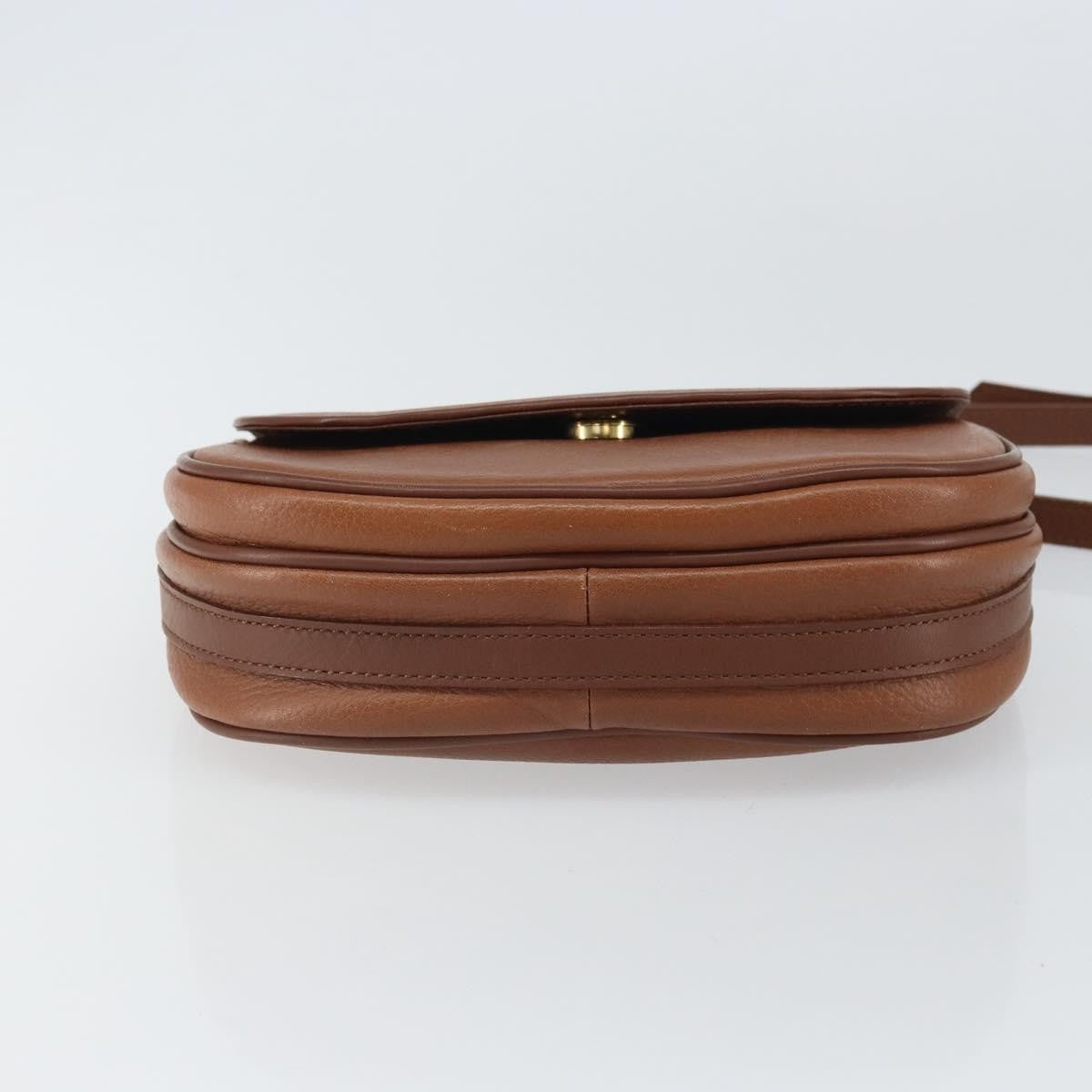 Burberry Vintage Flap Crossbody Bag Leather, BROWN, LEATHER, Shoulder bag