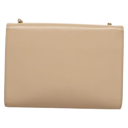 Salvatore Ferragamo Ginny Crossbody Bag Leather, BEIGE, LEATHER, Shoulder bag