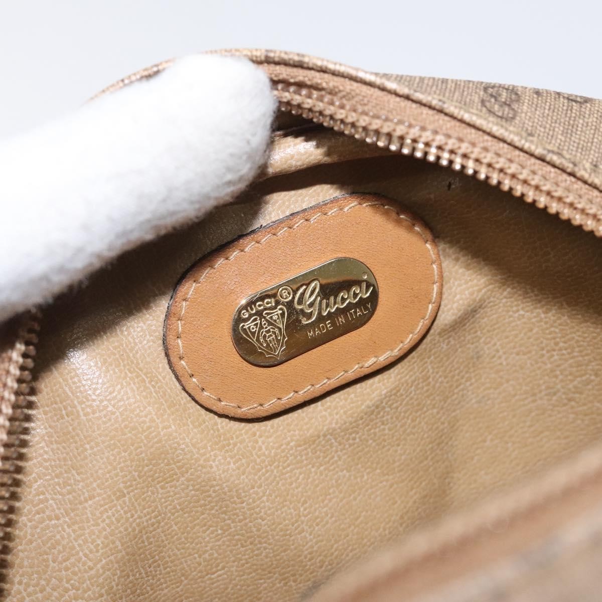 Gucci Micro GG supreme shoulder bag GG canvas, BEIGE, PVC, Shoulder bag