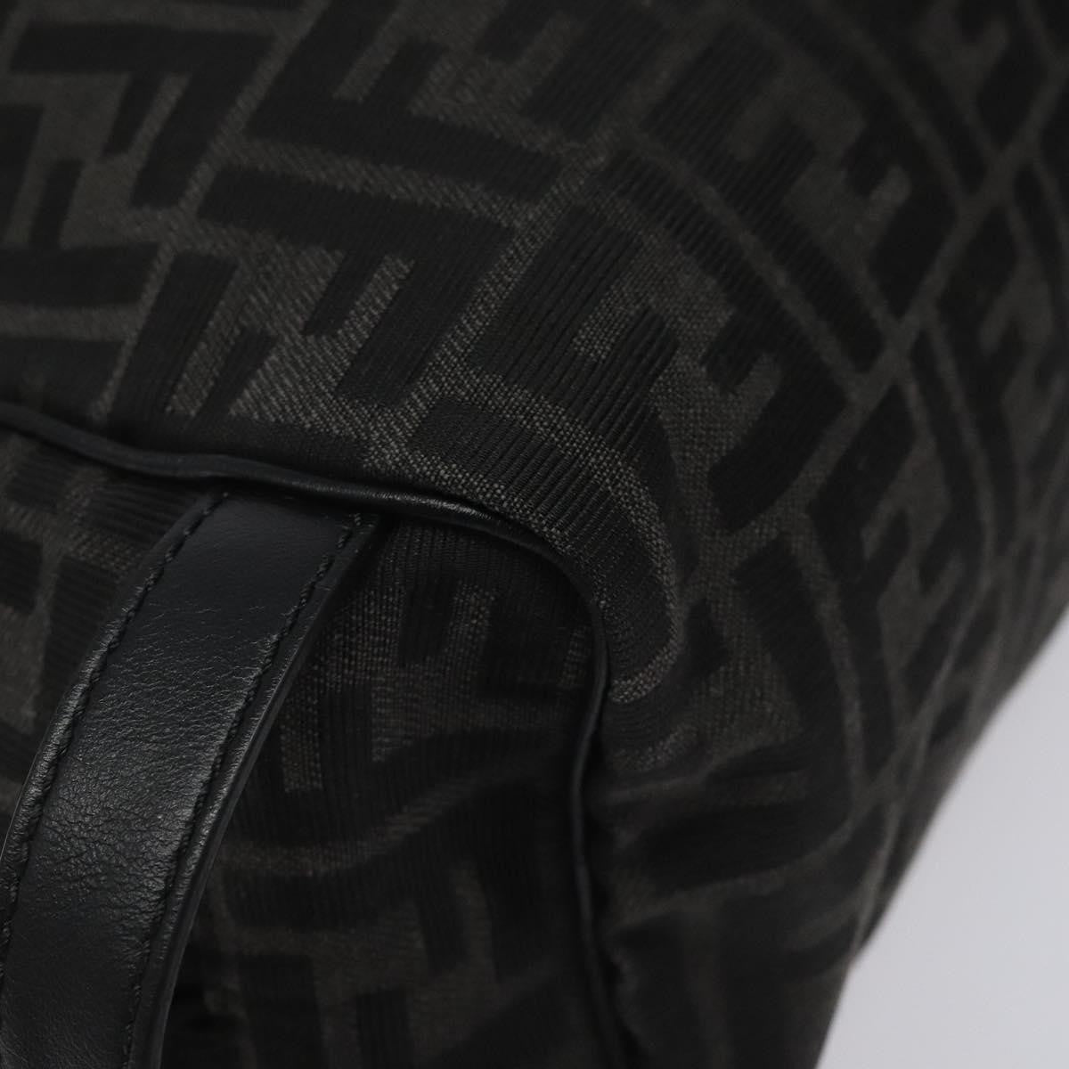 Fendi Toiletry Pouch Zucca Canvas, BLACK, CANVAS, Clutche & pouche