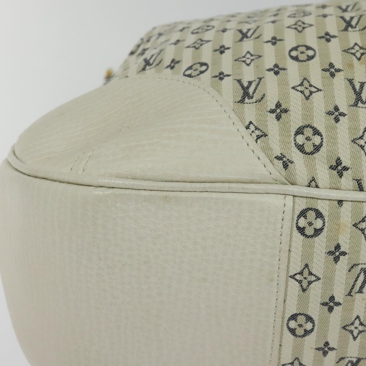 Louis Vuitton Marina Handbag Mini Lin Croisette, BEIGE, CANVAS, Handbag