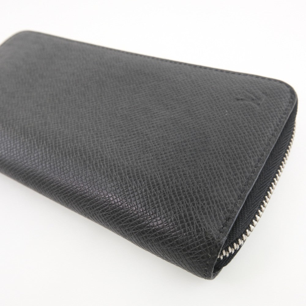 Louis Vuitton Zippy wallet vertical Taïga, BLACK, LEATHER, Wallets