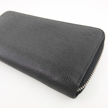 Louis Vuitton Zippy wallet vertical Taïga, BLACK, LEATHER, Wallets