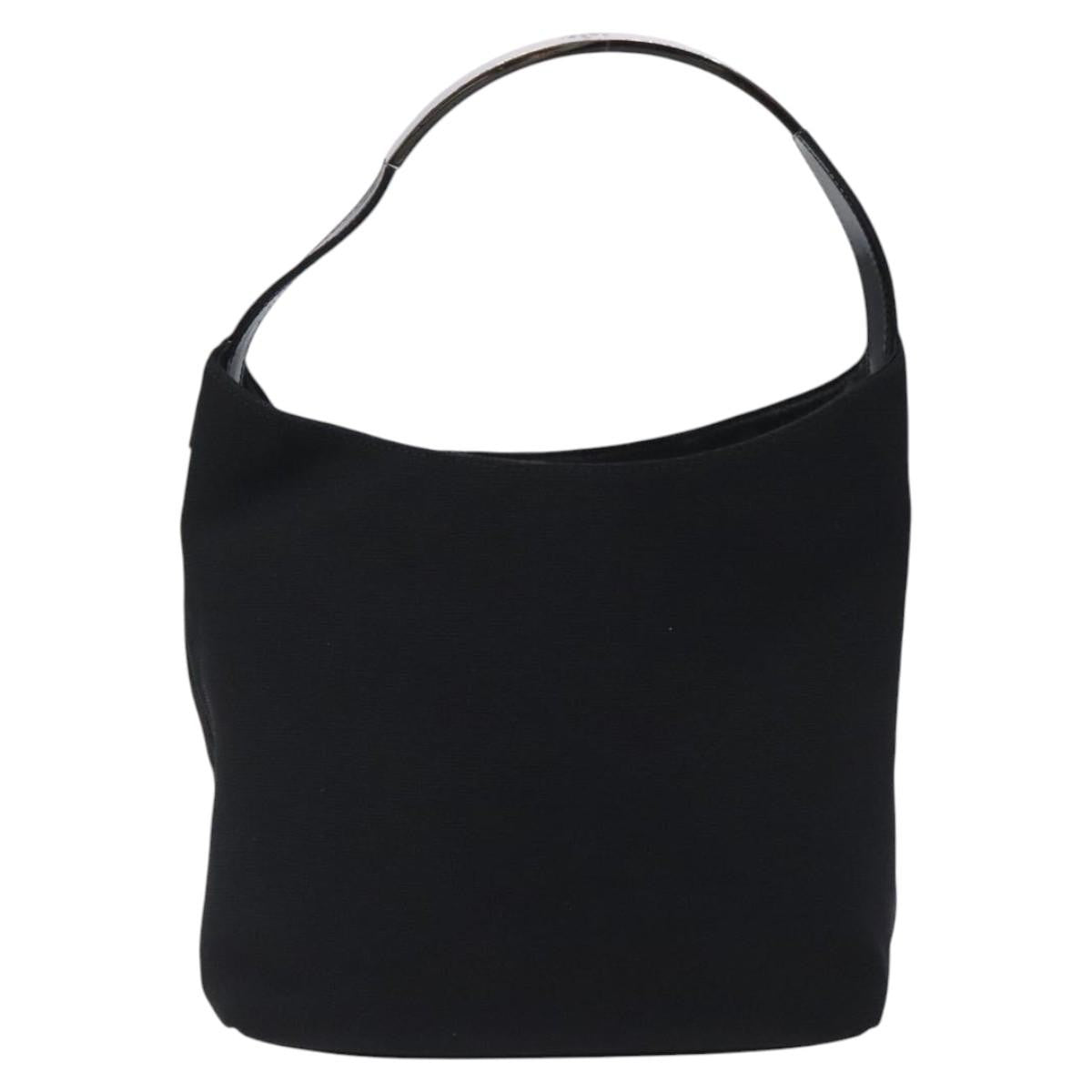 Gucci Open Hobo GG Suede, SILVER, CANVAS, Handbag