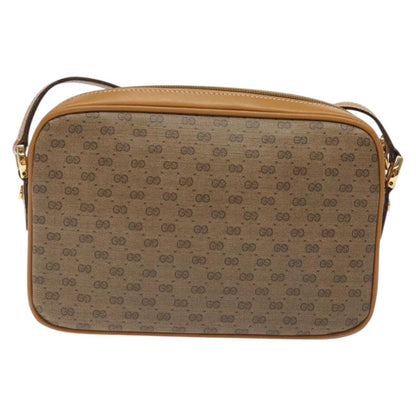 Gucci Zip Pouch GG Canvas, BEIGE, PVC, Shoulder bag