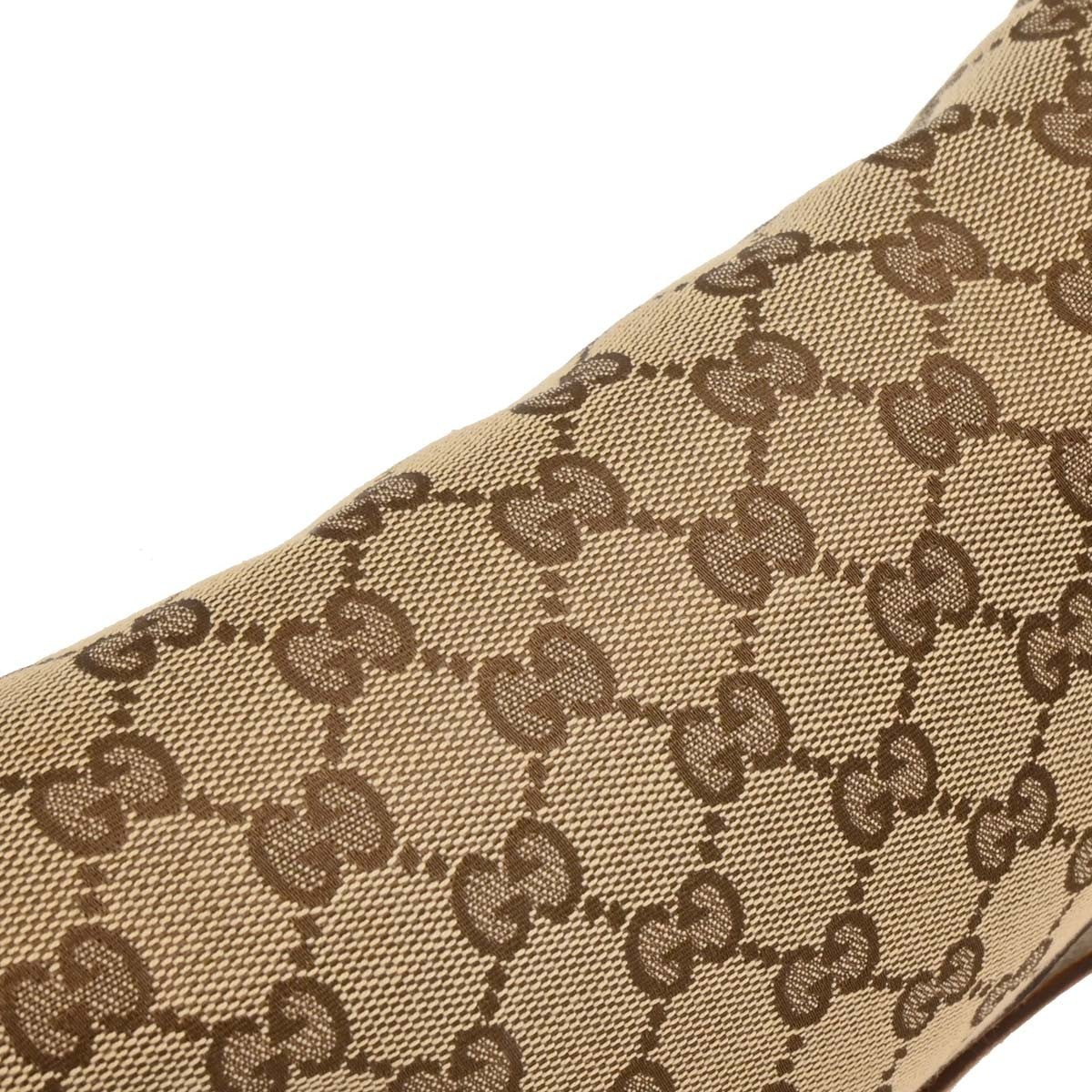 Gucci Abbey Pochette GG Coated Canvas, BEIGE, CANVAS, Clutche & pouche