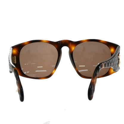 Chanel CC Logo Matelasse Sunglasses Eye Wear Plastic, Brown, Plastic, Sunglasses