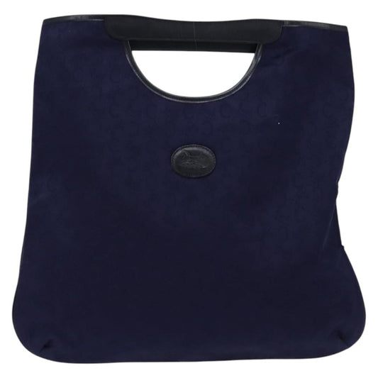 Celine C Sulky Handbag Canvas, NAVY, CANVAS, Handbag