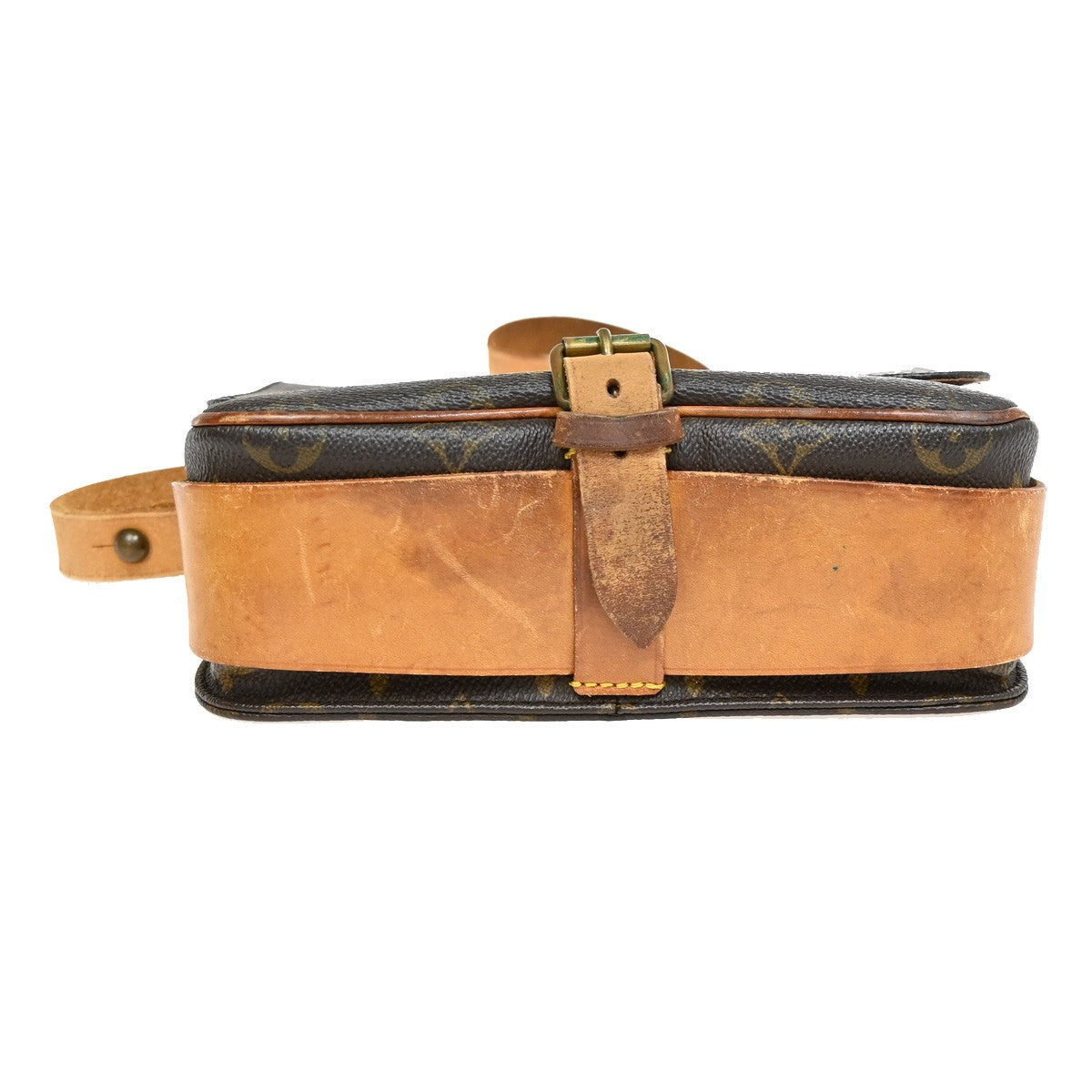 Louis Vuitton Cartouchiere Handbag Monogram Canvas, BROWN, CANVAS, Shoulder bag
