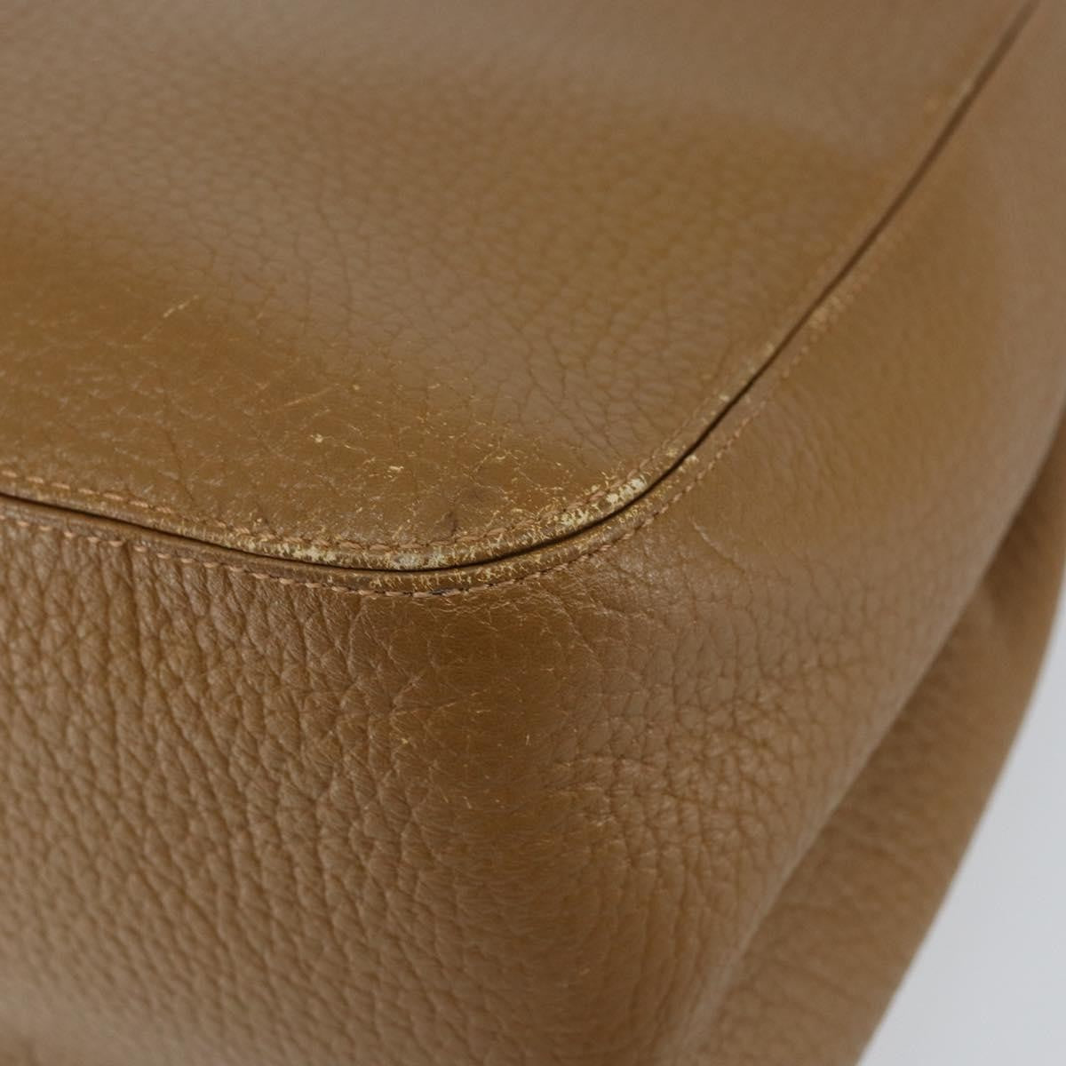 Saint Laurent Vintage Handbag Leather, BROWN, LEATHER, Handbag