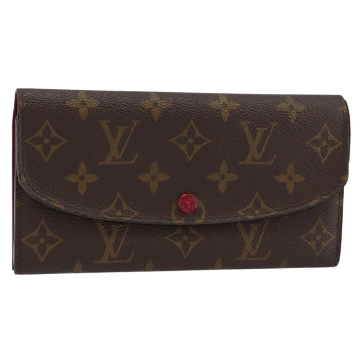 Louis Vuitton Emilie Wallet Monogram Canvas, BROWN, CANVAS, Wallets