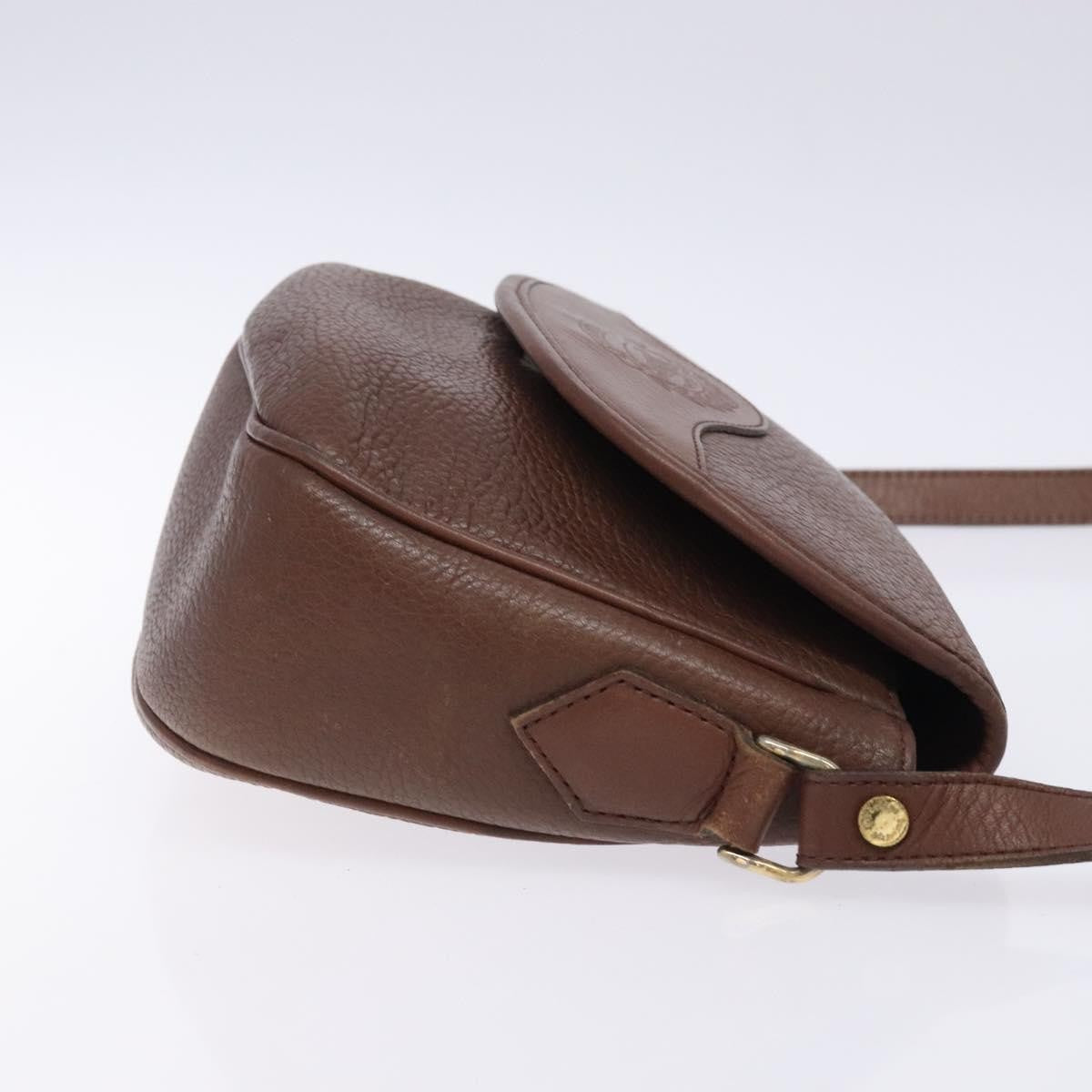 Burberry Flap Shoulder Bag Leather, BROWN, LEATHER, Shoulder bag