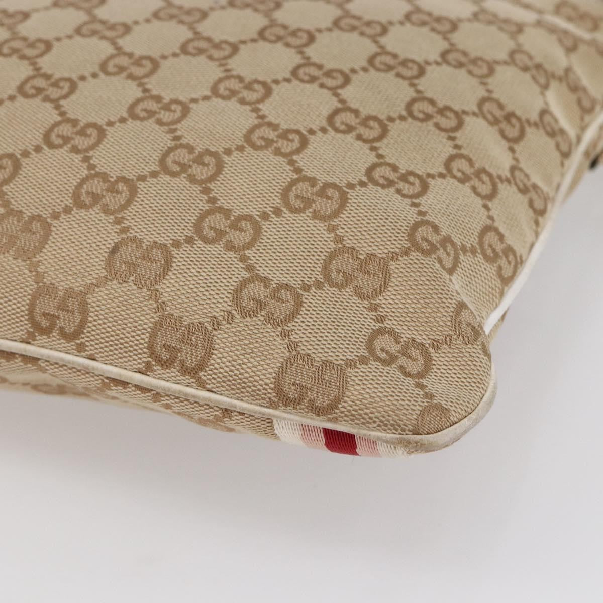 Gucci Jolicoeur Messenger Bag GG Canvas, BEIGE, CANVAS, Shoulder bag