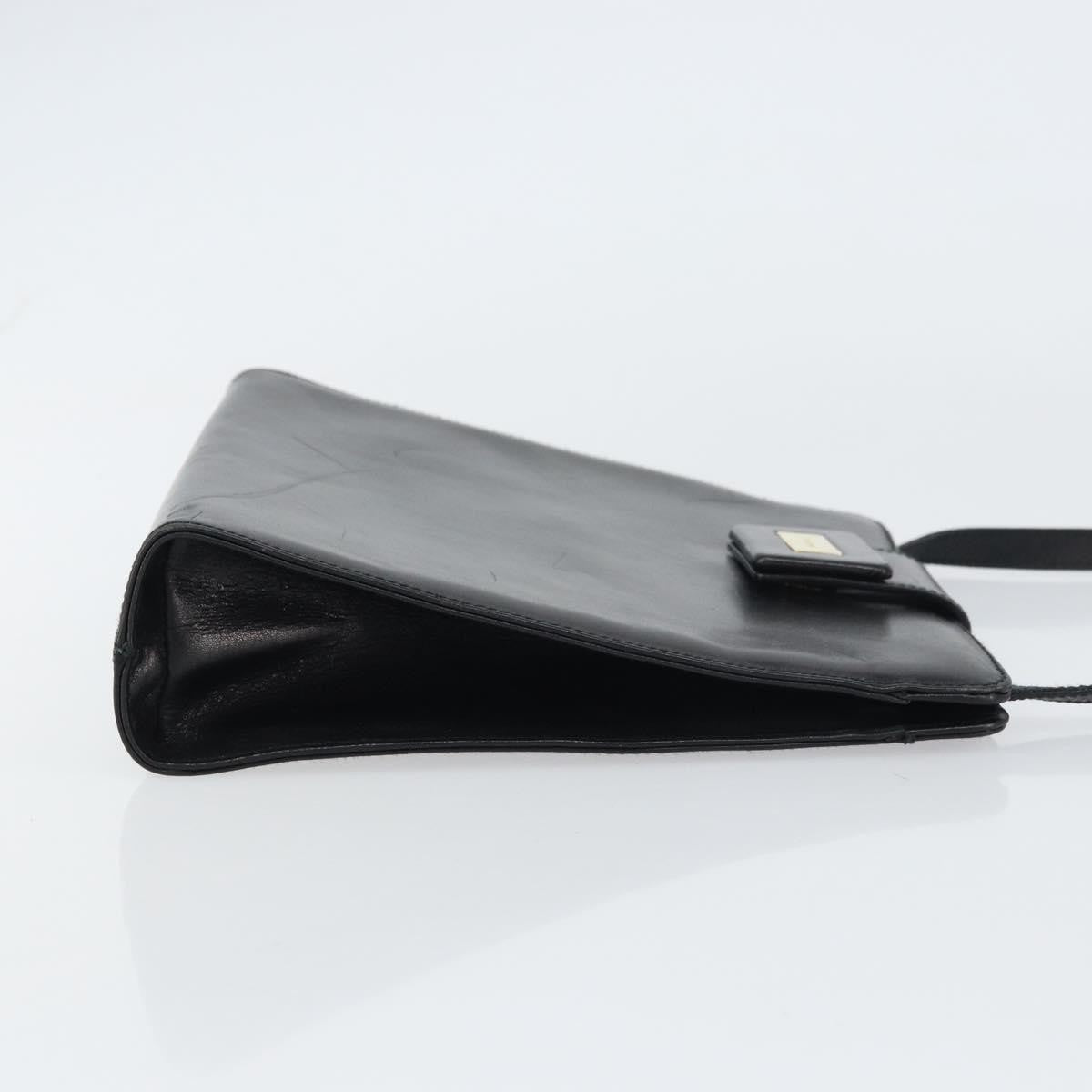 Salvatore Ferragamo Vintage Shoulder Bag Leather, BLACK, LEATHER, Shoulder bag