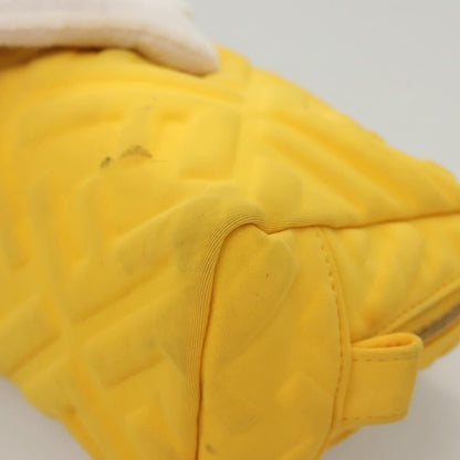 Fendi Vintage Toiletry Pouch Nylon, YELLOW, NYLON, Clutche & pouche