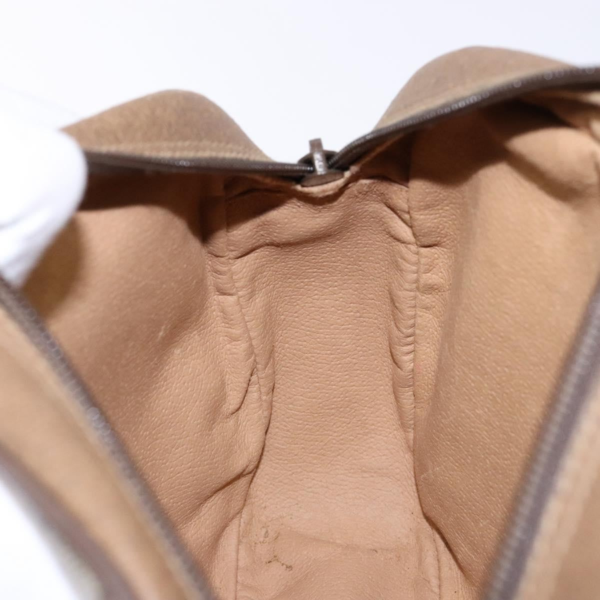 Gucci Sherry line pouch Canvas, BEIGE, PVC, Clutche & pouche