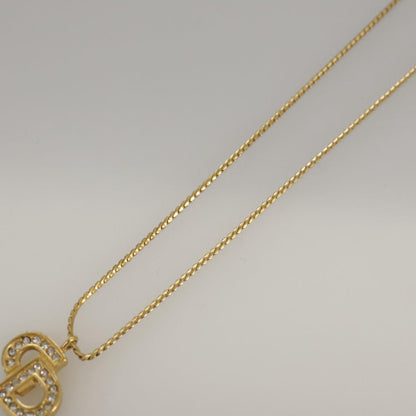 Christian Dior CD Pendant Necklace Gold-plated, GOLD, GOLD_PLATED, Necklace