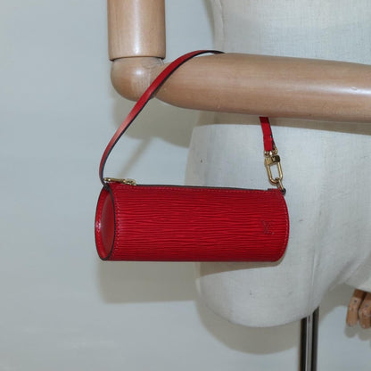 Louis Vuitton Soufflot Pochette Epi Leather, RED, LEATHER, Clutche & pouche