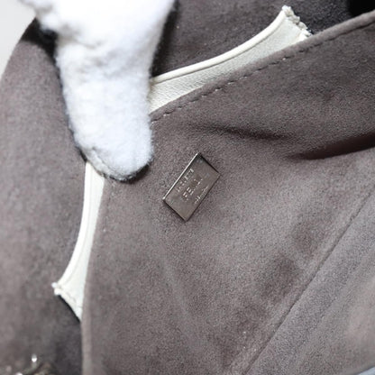 Fendi Monster Baguette Leather, WHITE, LEATHER, Shoulder bag