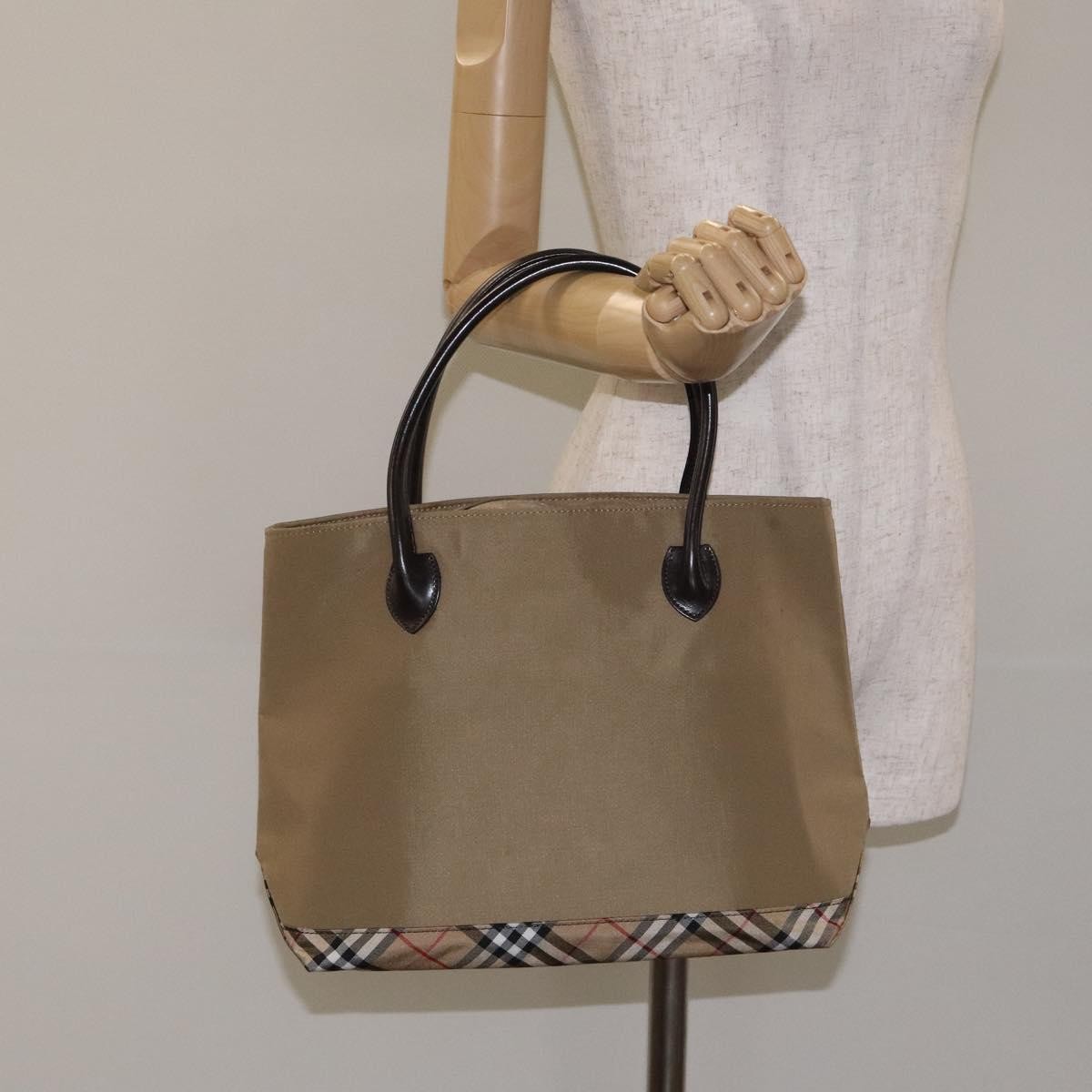 Burberry Blue Label Tote Bag Nylon, BEIGE, NYLON, Tote bag