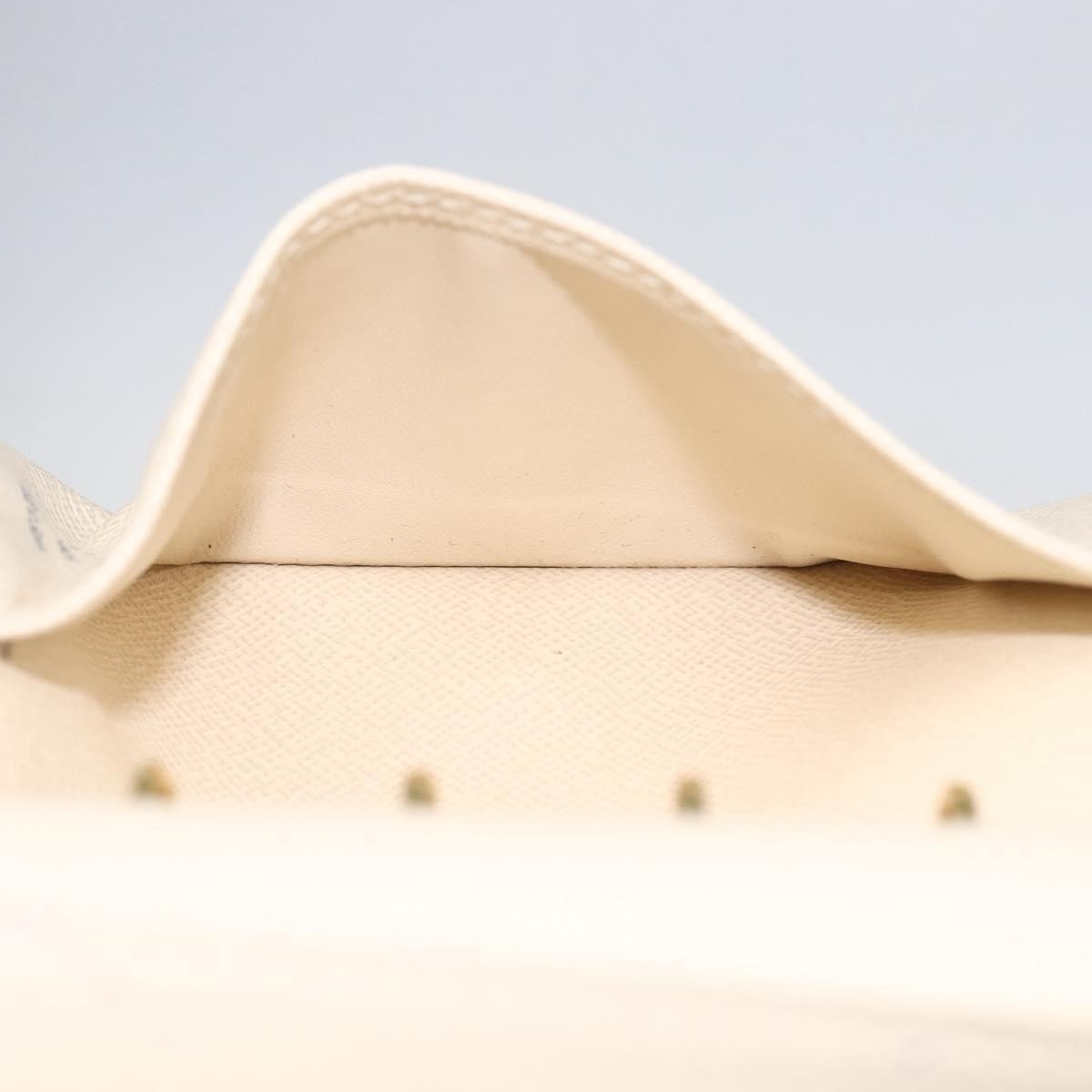 Louis Vuitton Agenda Cover Damier Azur, WHITE, CANVAS, Wallets