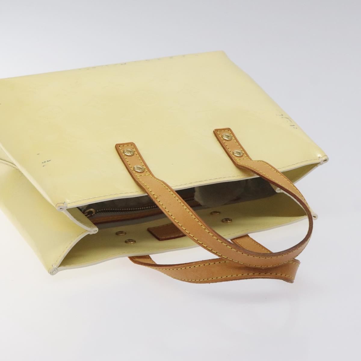 Louis Vuitton Reade Handbag Monogram Vernis, BEIGE, PATENT_LEATHER, Handbag