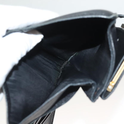 Chanel Vintage CC Bifold Wallet Leather, BLACK, LEATHER, Wallets