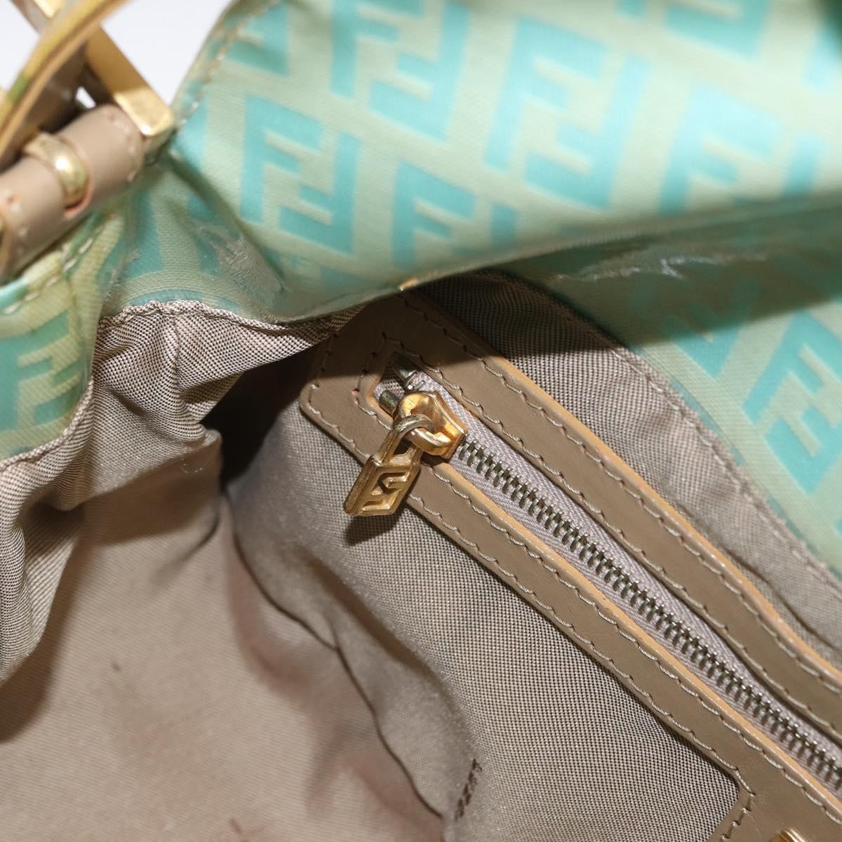 Fendi Double Flap Bag Zucchino Canvas, GREEN, CANVAS, Handbag