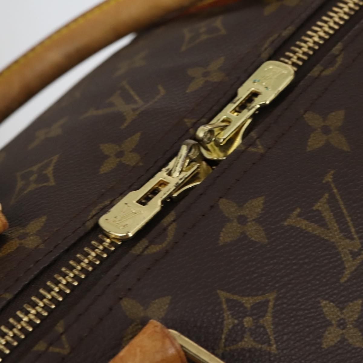 Louis Vuitton Keepall Bandouliere Bag Monogram Canvas, BROWN, CANVAS, Travel bag