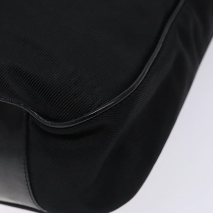 Gucci Vintage Bamboo Shoulder Bag Nylon, BLACK, NYLON, Shoulder bag