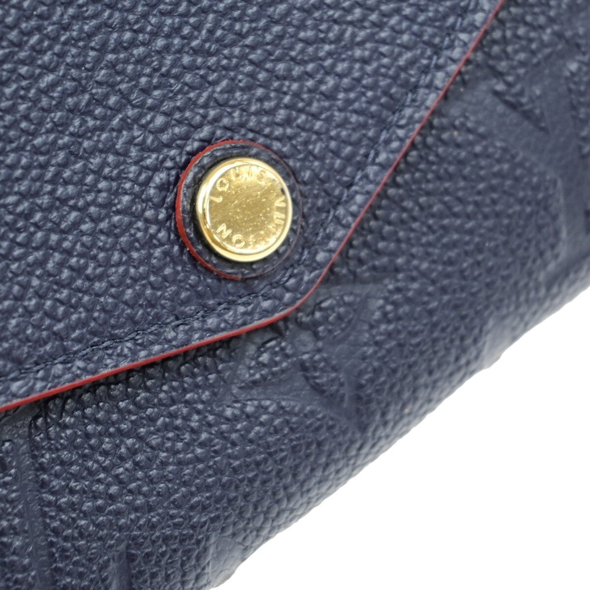 Louis Vuitton Sarah Wallet NM Monogram Empreinte Leather, NAVY, LEATHER, Wallets