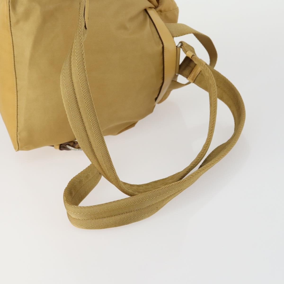 Prada Double Front Pocket Backpack Tessuto, BEIGE, NYLON, Backpack