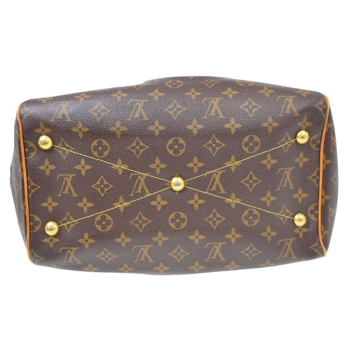 Louis Vuitton Tivoli Handbag Monogram Canvas, Brown, Canvas, Handbag