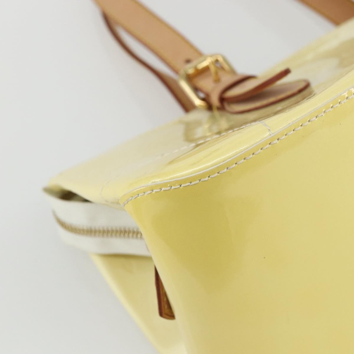 Louis Vuitton Rosewood Avenue Handbag Monogram Vernis, YELLOW, PATENT_LEATHER, Handbag