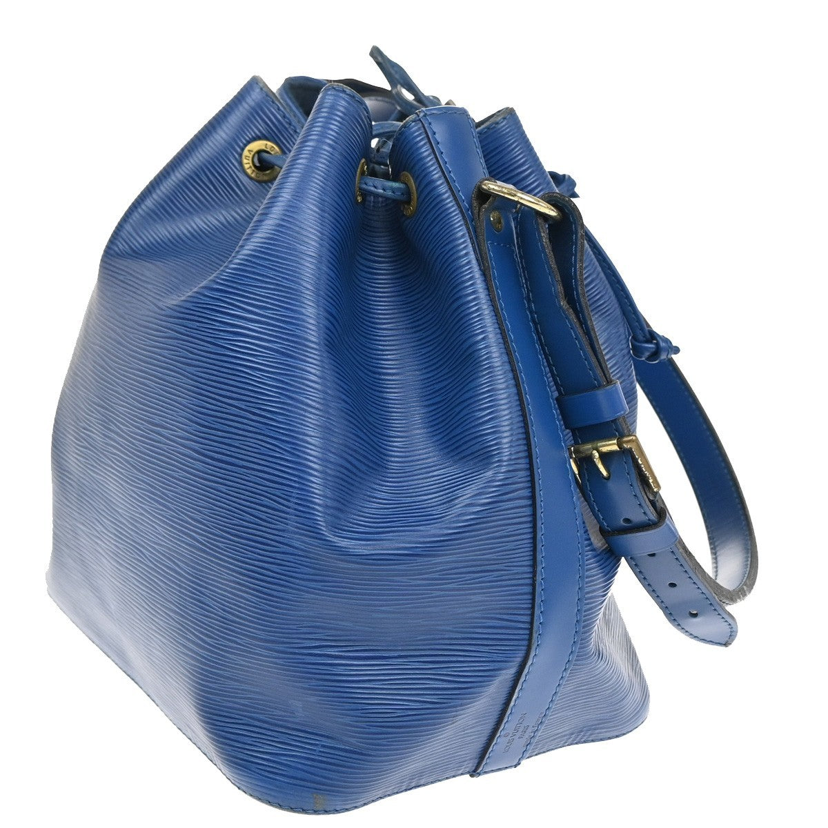 Louis Vuitton Petit Noe Handbag Epi Leather, BLUE, LEATHER, Handbag
