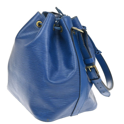 Louis Vuitton Petit Noe Handbag Epi Leather, BLUE, LEATHER, Handbag