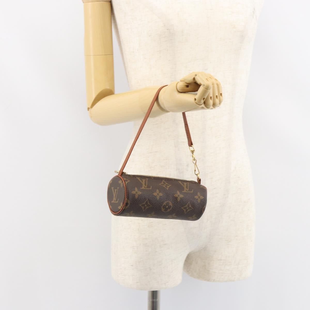 Louis Vuitton Papillon Pochette Monogram Canvas, BROWN, CANVAS, Clutche & pouche