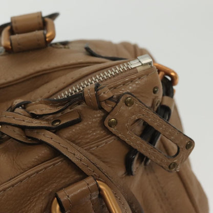 Chloe Paddington Lock Handbag Leather, BROWN, LEATHER, Handbag