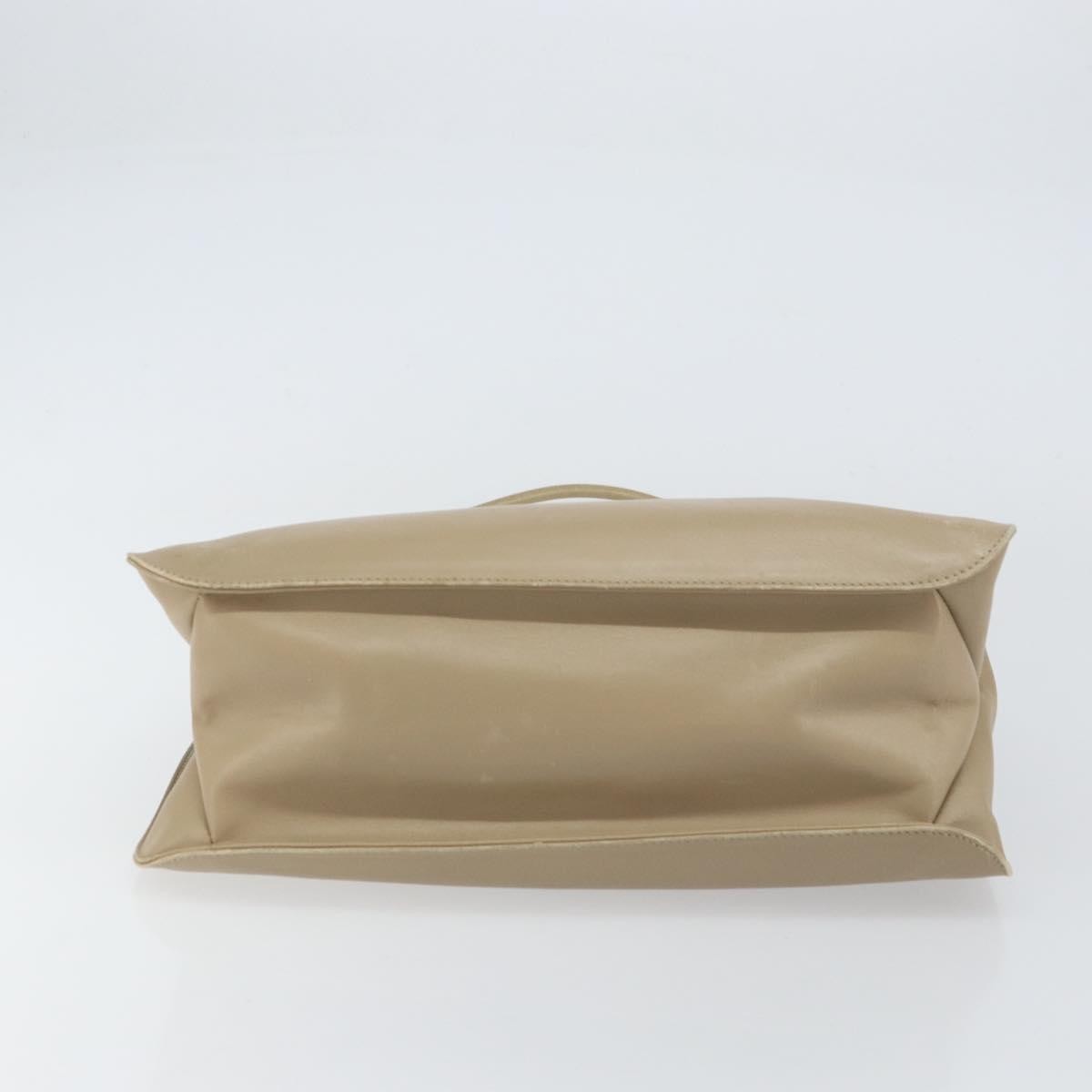 Gucci Vintage Shoulder Bag Leather, BEIGE, LEATHER, Shoulder bag