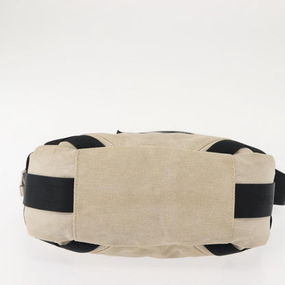 Chanel Vintage Crossbody Bag Canvas, BEIGE, CANVAS, Shoulder bag