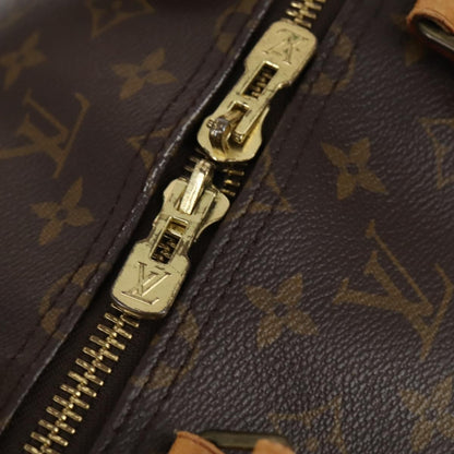Louis Vuitton Keepall Bag Monogram Canvas, BROWN, CANVAS, Travel bag