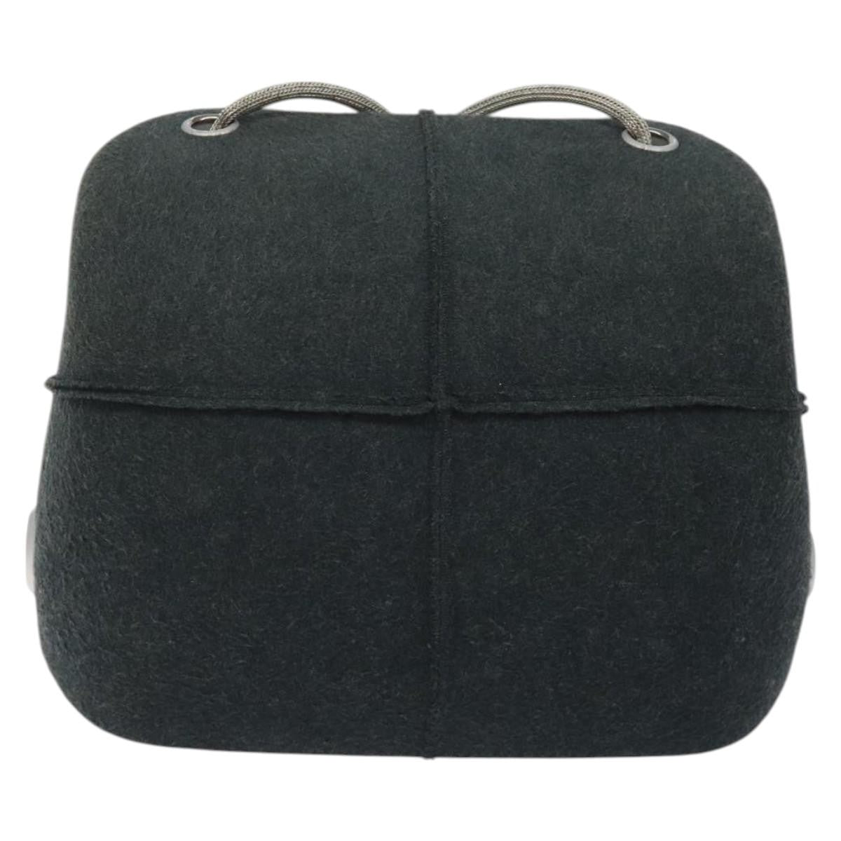 Chanel Millennium Shoulder Bag Felt, GRAY, SYNTHETIC, Shoulder bag