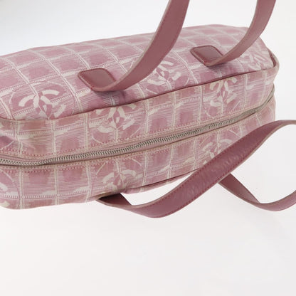Chanel Travel Line Satchel Nylon, PINK, NYLON, Handbag