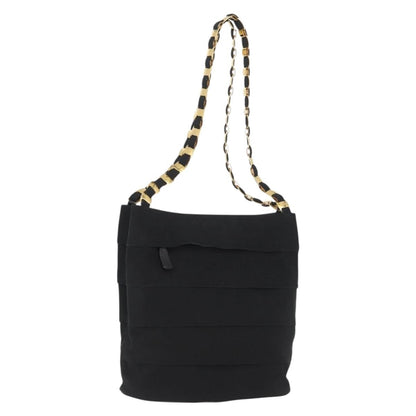 Salvatore Ferragamo Vala Shoulder Bag Nylon, BLACK, NYLON, Shoulder bag