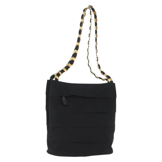 Salvatore Ferragamo Vala Shoulder Bag Nylon, BLACK, NYLON, Shoulder bag