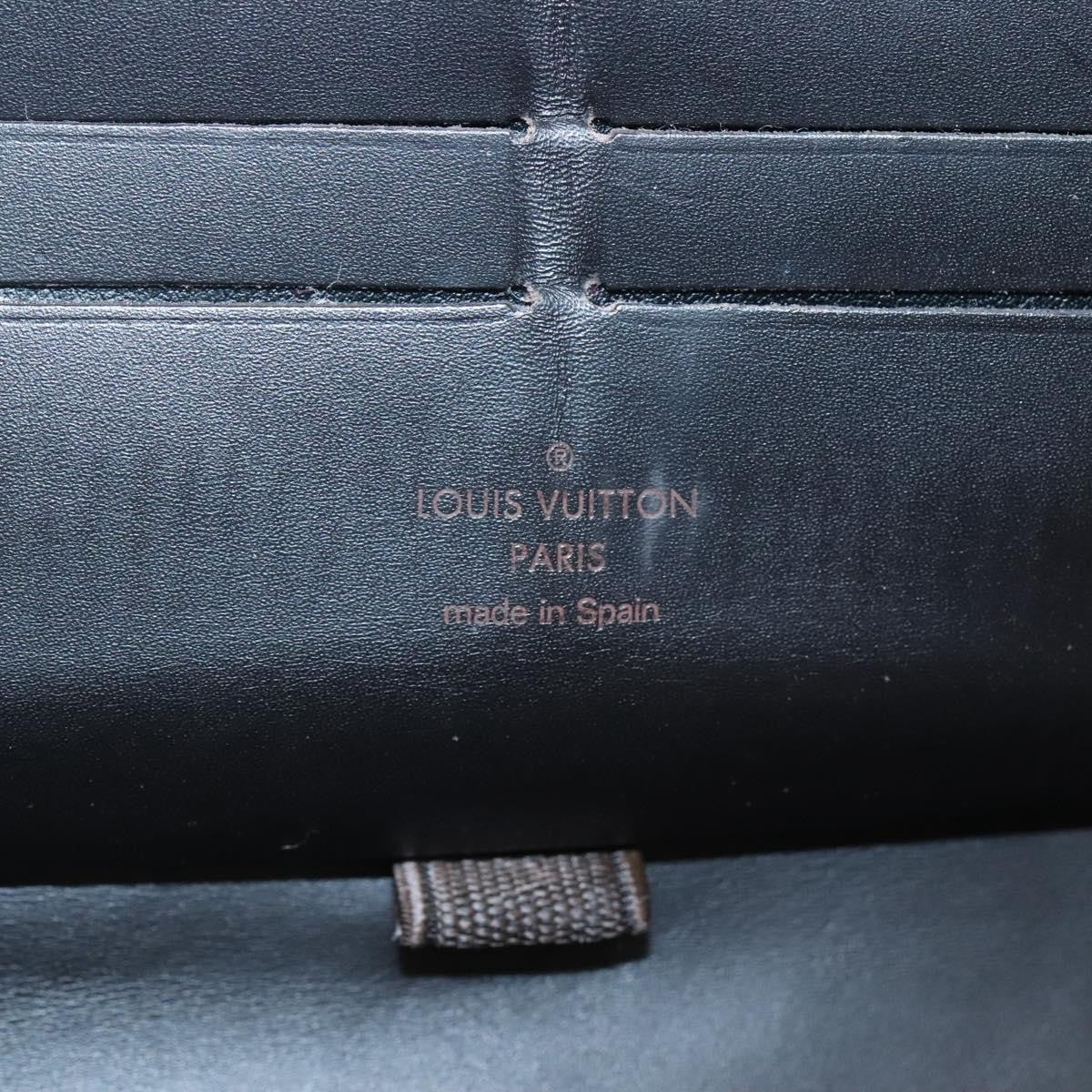 Louis Vuitton Utah Zippy Organizer Leather, BROWN, LEATHER, Wallets