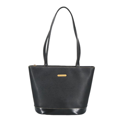 Burberry Handle Tote Leather, BLACK, LEATHER, Tote bag