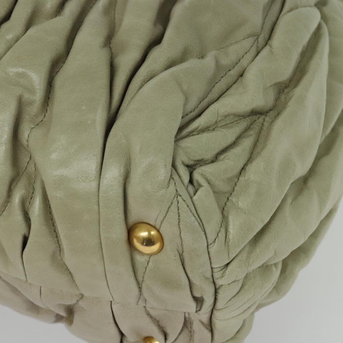 Miu Miu Coffer Convertible Satchel Leather, BEIGE, LEATHER, Handbag